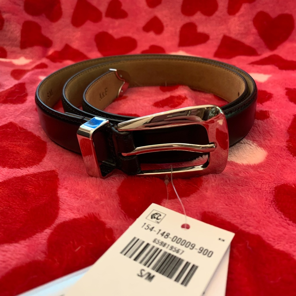 Abercrombie & Fitch Americana Black Leather Belt